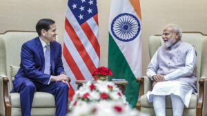 PM MODI with Marco Rubio